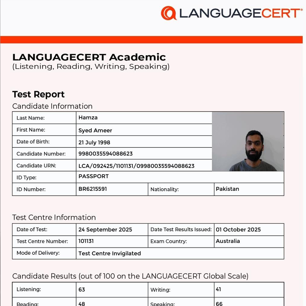 language cert